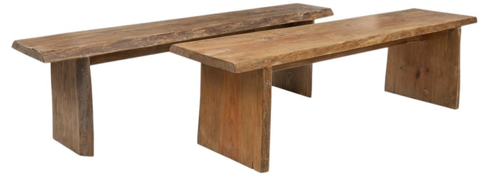 Pair of Rustic Benches