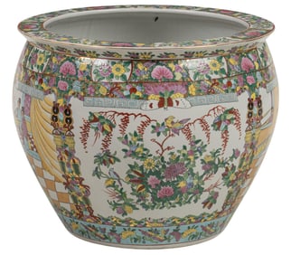 Chinese Famille Rose Porcelain Jardiniere