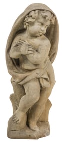 Concrete Putti Garden Statue