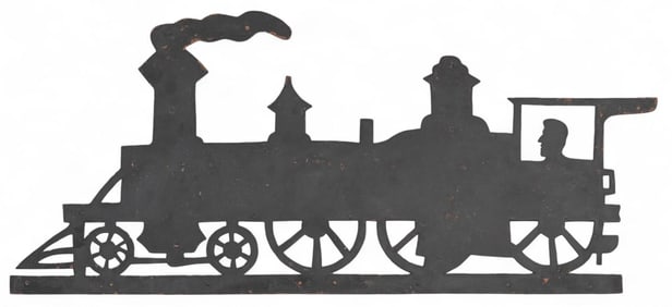 Sheet Metal Weathervane, Train