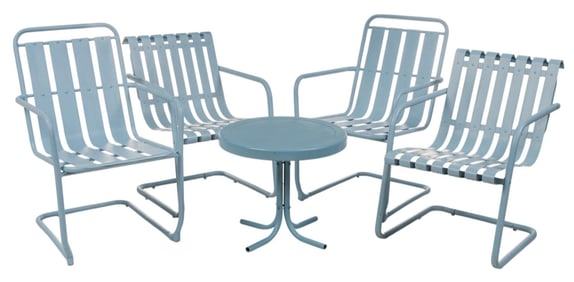 Blue Patio Set