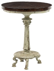 Rustic Pedestal Table