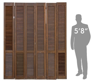 (6) Shuttered Doors