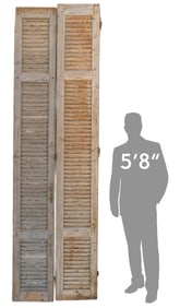 (2) Rustic Wooden Shutters