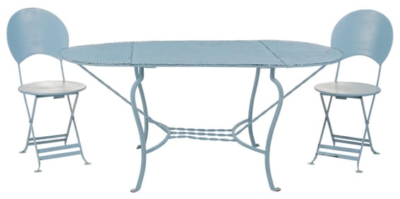 Long Patio Table with Chairs