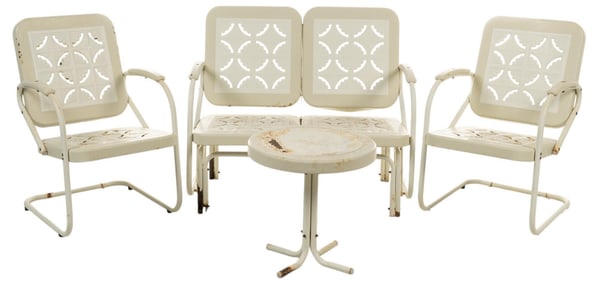 White Patio Set