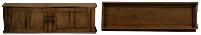 Pair of Wooden Architectural Pieces