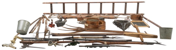Large Collection of Farm Tools and Items