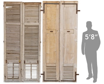 (2) Pairs of Shuttered Doors