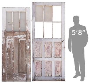 (2) Rustic Architectural Doors