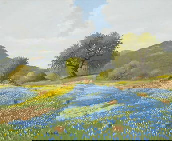 Hugo Herbeck, Bluebonnet Landscapes, 1971