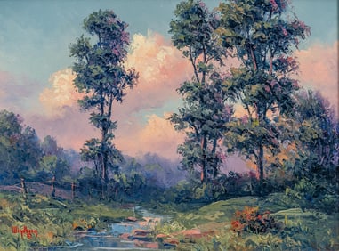 Dalhart Windberg, Landscape with Trees, 1976