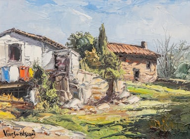 Jose Vives-Atsara, "Secando la Ropa", 1970