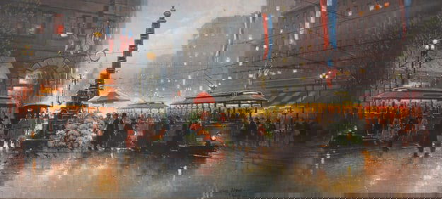 G. Harvey, "San Francisco Market Street", Lithograph