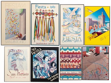 (8) Fiesta Posters: 1982-1989