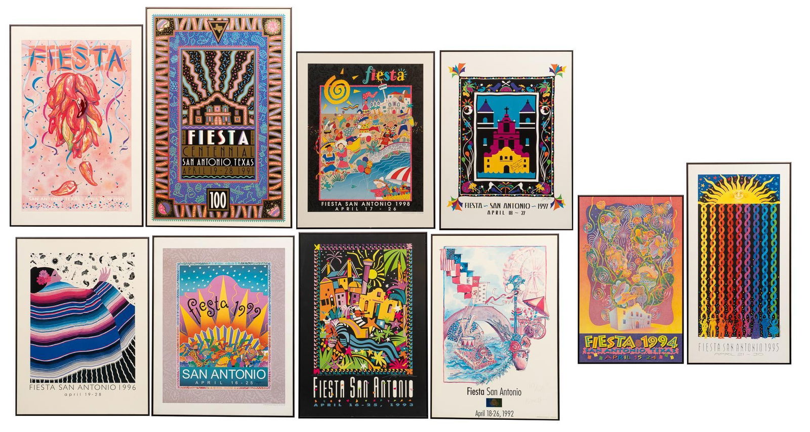 (10) Fiesta Posters: 1990-1999 (1 of 17)