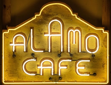 Alamo Cafe Neon Sign