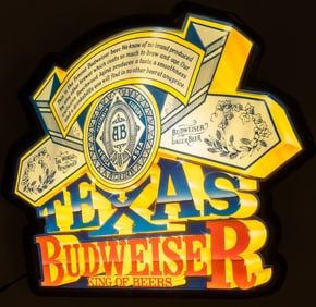 Budweiser Beer Light Up Sign