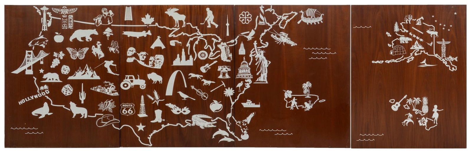 16 Ft. Long Map Display of the United States of America (1 of 14)