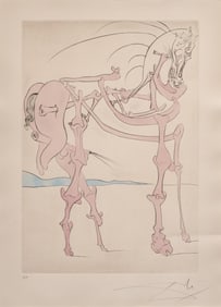 Salvador Dali, "Cheval en Rose"