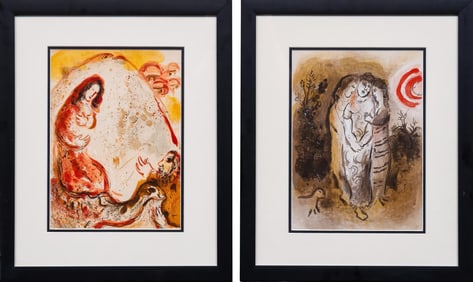 (2) Marc Chagall Lithographs