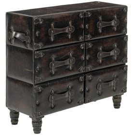 Steelside Isabel 6 Faux Leather Chest