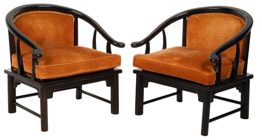 Pair of Century Furniture Horseshoe Armchair