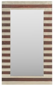 Wood and Tin Wall Mirror