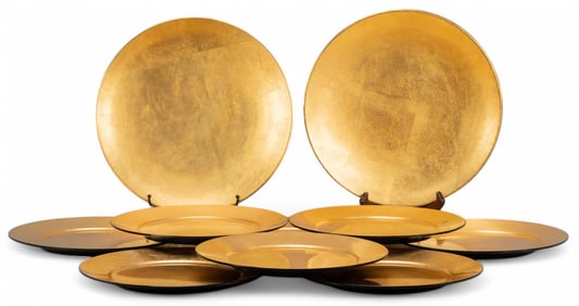 Gold Painted Decorative Chargers