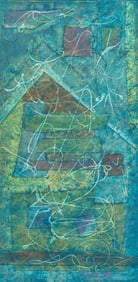 Brother Cletus Behlmann, Blue Abstract