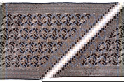 Handwoven Bokhara Rug, 8 ft. 9 in. x 5 ft. 11 in.