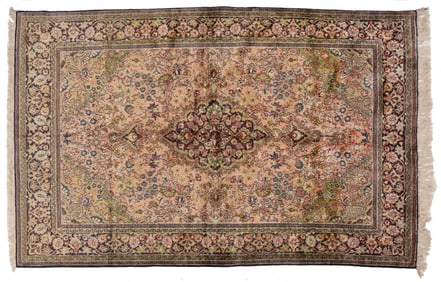 Handwoven Silk Estate Rug, 7 ft. 1 in. x 4 ft. 3 in.