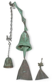 (2) Paolo Soleri Arcosanti Bronze Bells