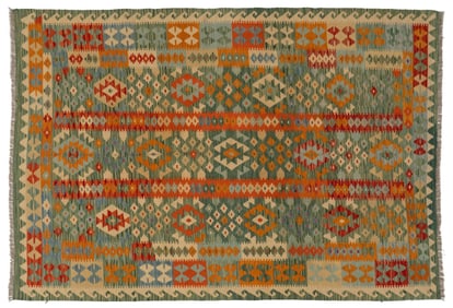 Hand Knotted Kilim Rug, 8 ft. 6 in. x 5 ft. 9 in.