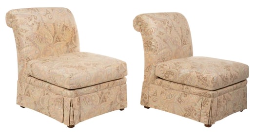 Pair of Henredon Slipper Chairs