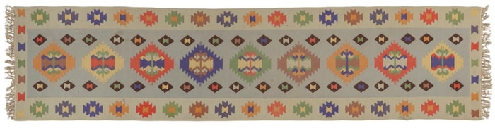 Handwoven Kilim Runner Rug, 10 ft. 7 in. x 2 ft. 7 in.