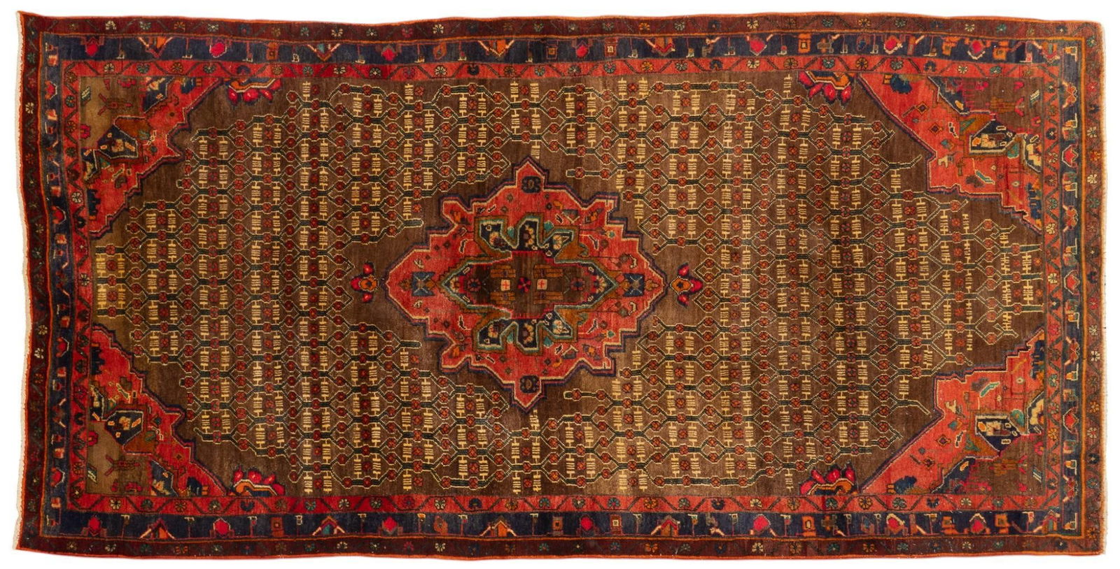 Handwoven Rug Runner, ‹10 ft. x 5 ft.: Handwoven Iranian rug runner 10 ft. x 5 ft. Provenance: Property from the collection of a Windcrest, Texas lady