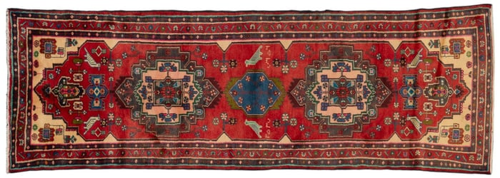 Handwoven Rug Runner, ‹10 ft. x 3 ft. 6 in.