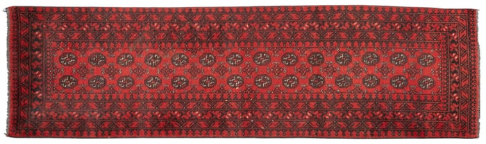 Handwoven Rug Runner, ‹9 ft. 4 in. x 2 ft. 8 in.