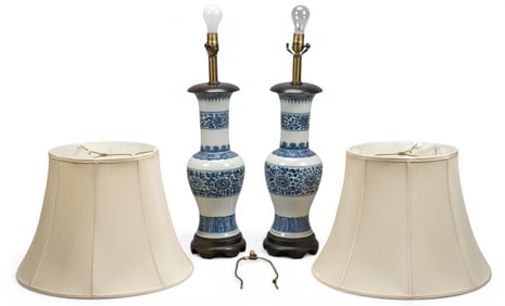 Pair of Porcelain Lamps