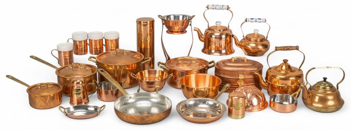 Collection of Copper Cookware
