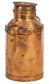 Vintage English Copper Milk Container
