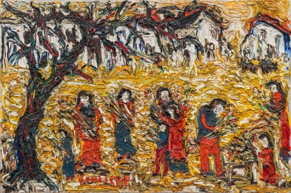 Michel Kouliche, "Fillettes aux Fleurs"