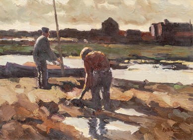 Signed Fuller, Two Working Men