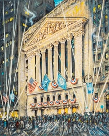 Kamil Kubik, New York Stock Exchange Lithograph