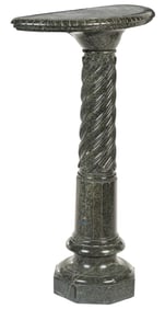 Marble Demilune Pedestal