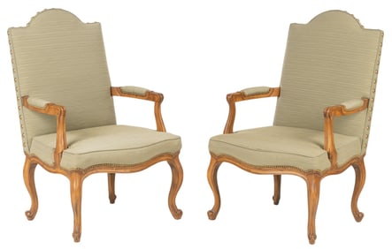Pair of Louis XV Style Armchairs