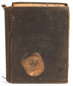 Antique 1847 Websters Dictionary
