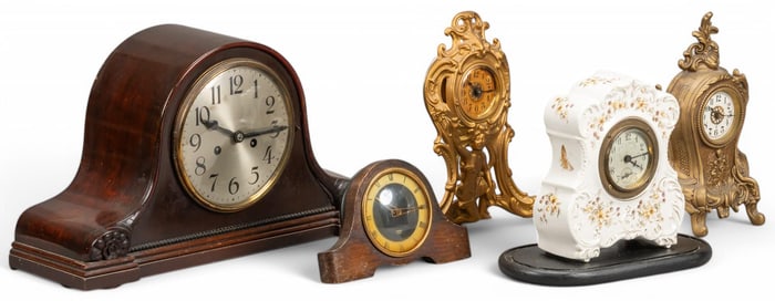 (5) Mantel Clocks