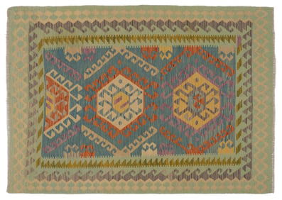 Hand Knotted Kilim Rug, 6 ft. 1 in. x 4 ft. 3 in.